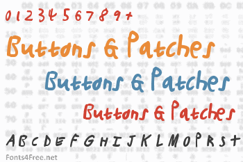 Buttons & Patches Font