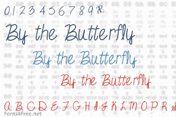 By the Butterfly Font