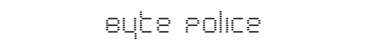 Byte Police Font