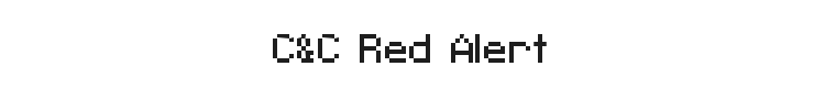 C&C Red Alert Font Preview