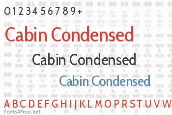 Cabin Condensed Font