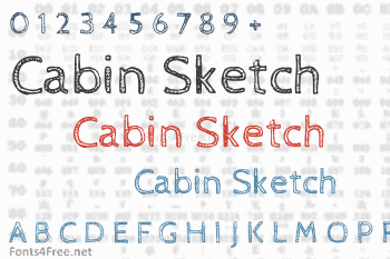 Cabin Sketch Font