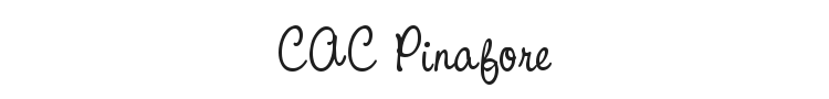 CAC Pinafore Font Preview