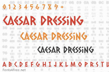 Caesar Dressing Font