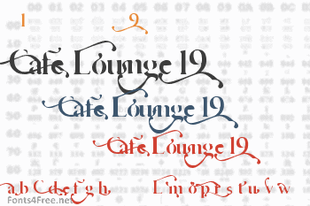 Cafe Lounge 19 Font