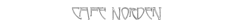 Cafe Norden Font Preview