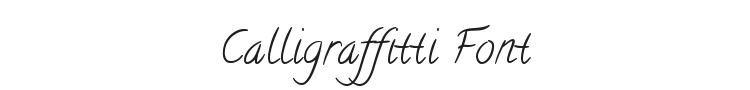 Calligraffitti Font