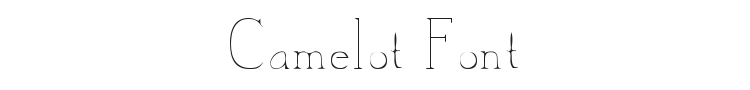 Camelot Font Preview