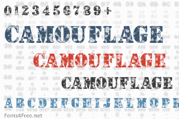 Camouflage Font