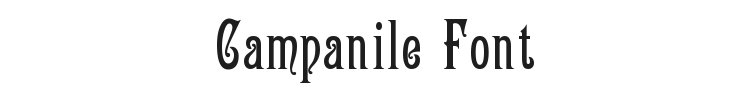 Campanile Font Preview