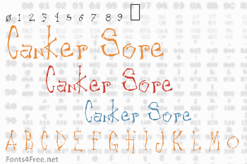 Canker Sore Font