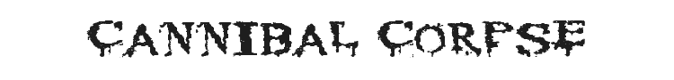 Cannibal Corpse Font Preview