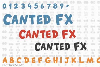 Canted FX Font