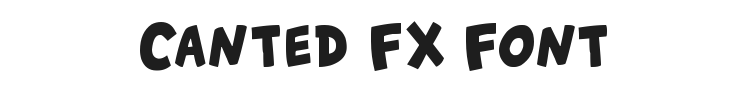 Canted FX Font Preview