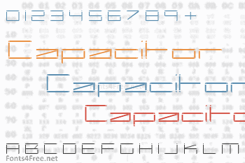 Capacitor Font