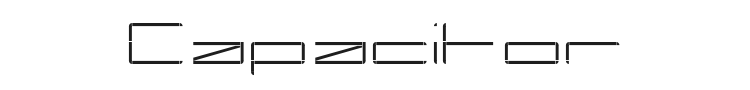 Capacitor Font