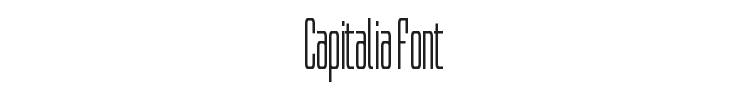 Capitalia Font Preview