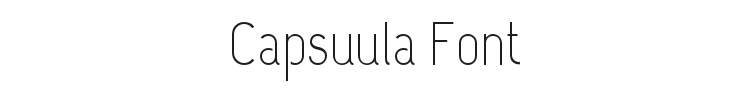 Capsuula Font Preview