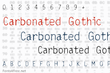 Carbonated Gothic Font