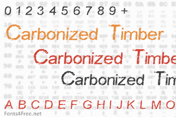 Carbonized Timber Font