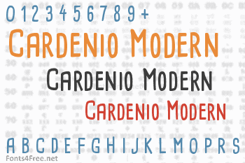 Cardenio Modern Font