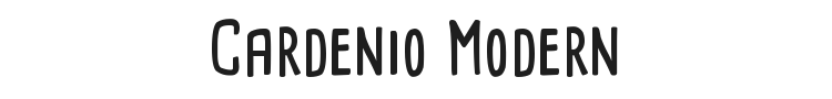 Cardenio Modern Font Preview