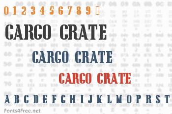 Cargo Crate Font