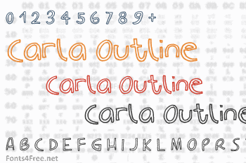 Carla Outline Font