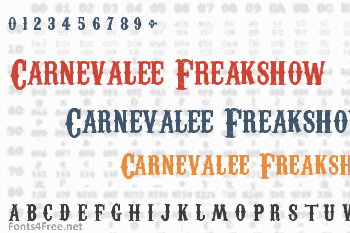 Carnevalee Freakshow Font
