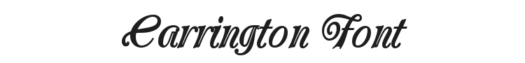 Carrington Font Preview