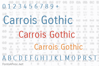 Carrois Gothic Font