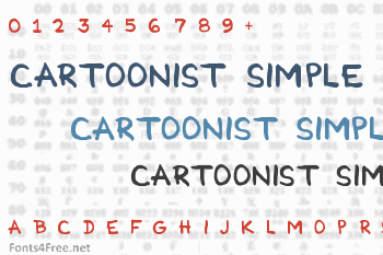 Cartoonist Simple Font