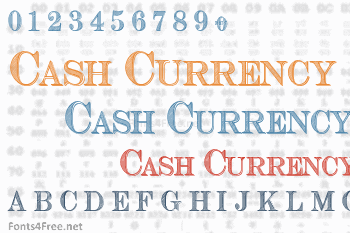 Cash Currency Font