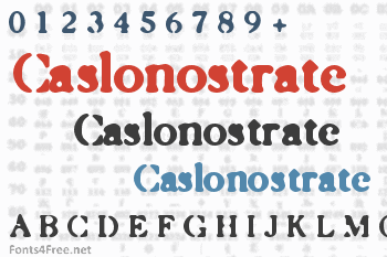 Caslonostrate Font