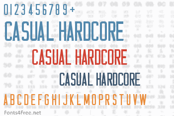 Casual Hardcore Font