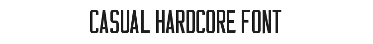 Casual Hardcore Font