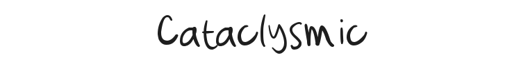 Cataclysmic Font Preview