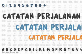 Catatan Perjalanan Font