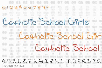 Catholic School Girls Font