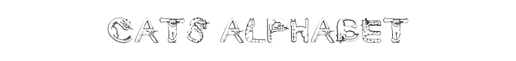 Cats Alphabet Font