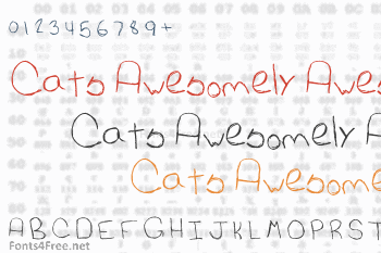 Cats Awesomely Awesome Font