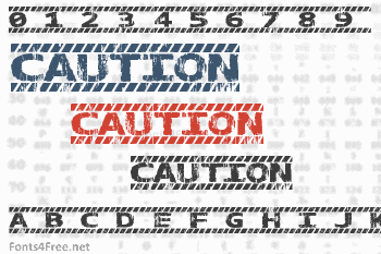 Caution Font