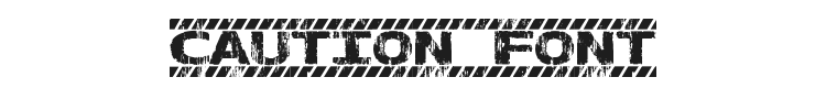 Caution Font Preview