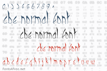 Cbe Normal Font