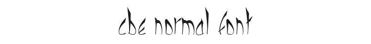 Cbe Normal Font