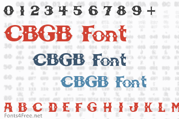 CBGB Font