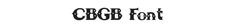 CBGB Font Preview