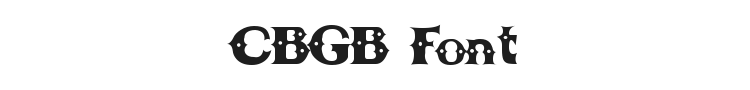 CBGB Font