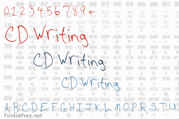 CD Writing Font