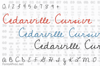 Cedarville Cursive Font